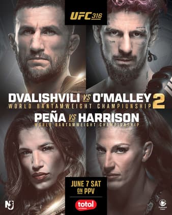 UFC 316 Dvalishvili vs O'Malley 2