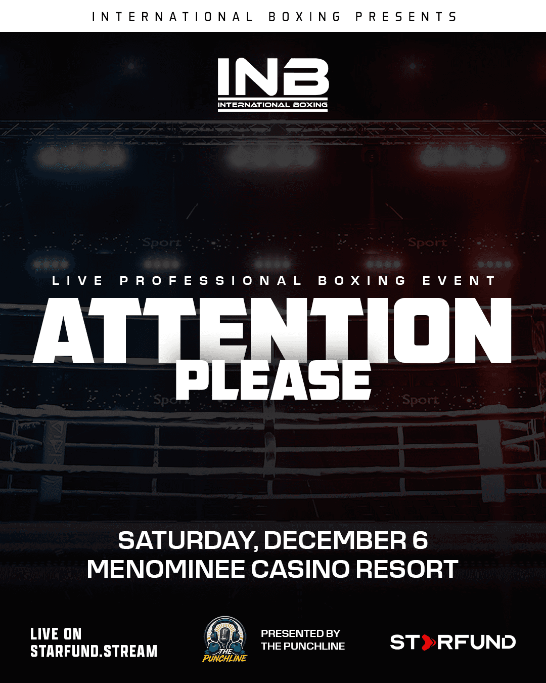 Event poster for INB