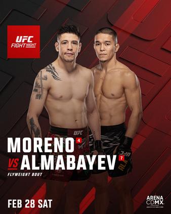 UFC Fight Night Moreno vs Almabayev