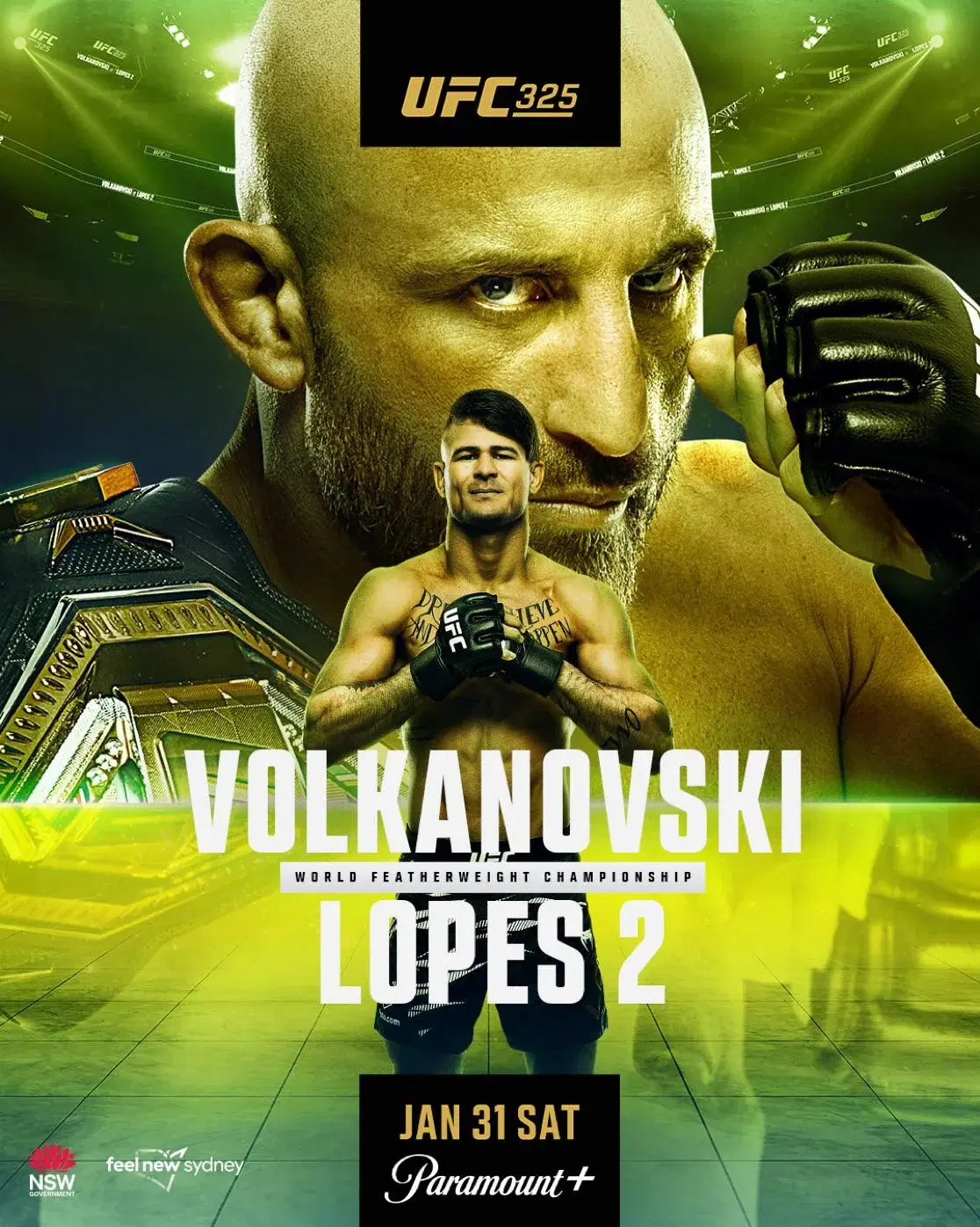 Event poster for UFC 325